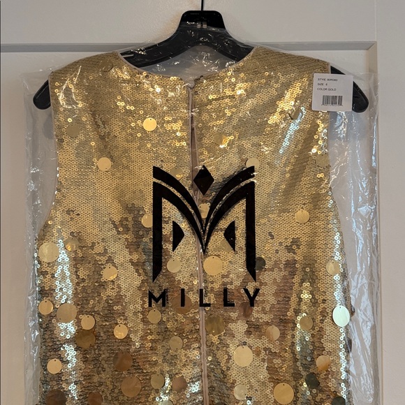 Milly Ivette Cascading Paillette Mini Dress - Picture 5 of 9